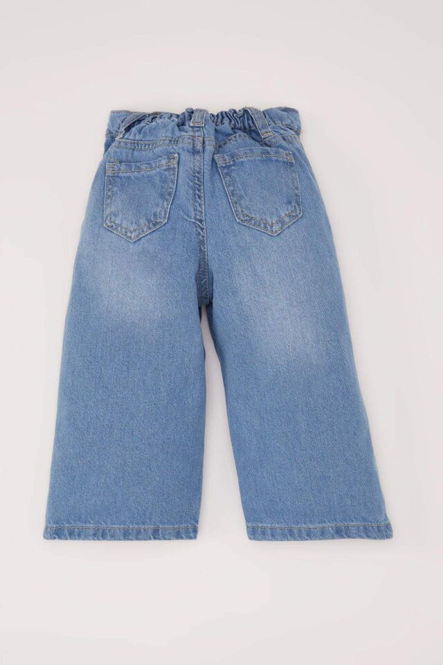 Kız Bebek Wide Leg Geniş Bol Paça Jean Pantolon