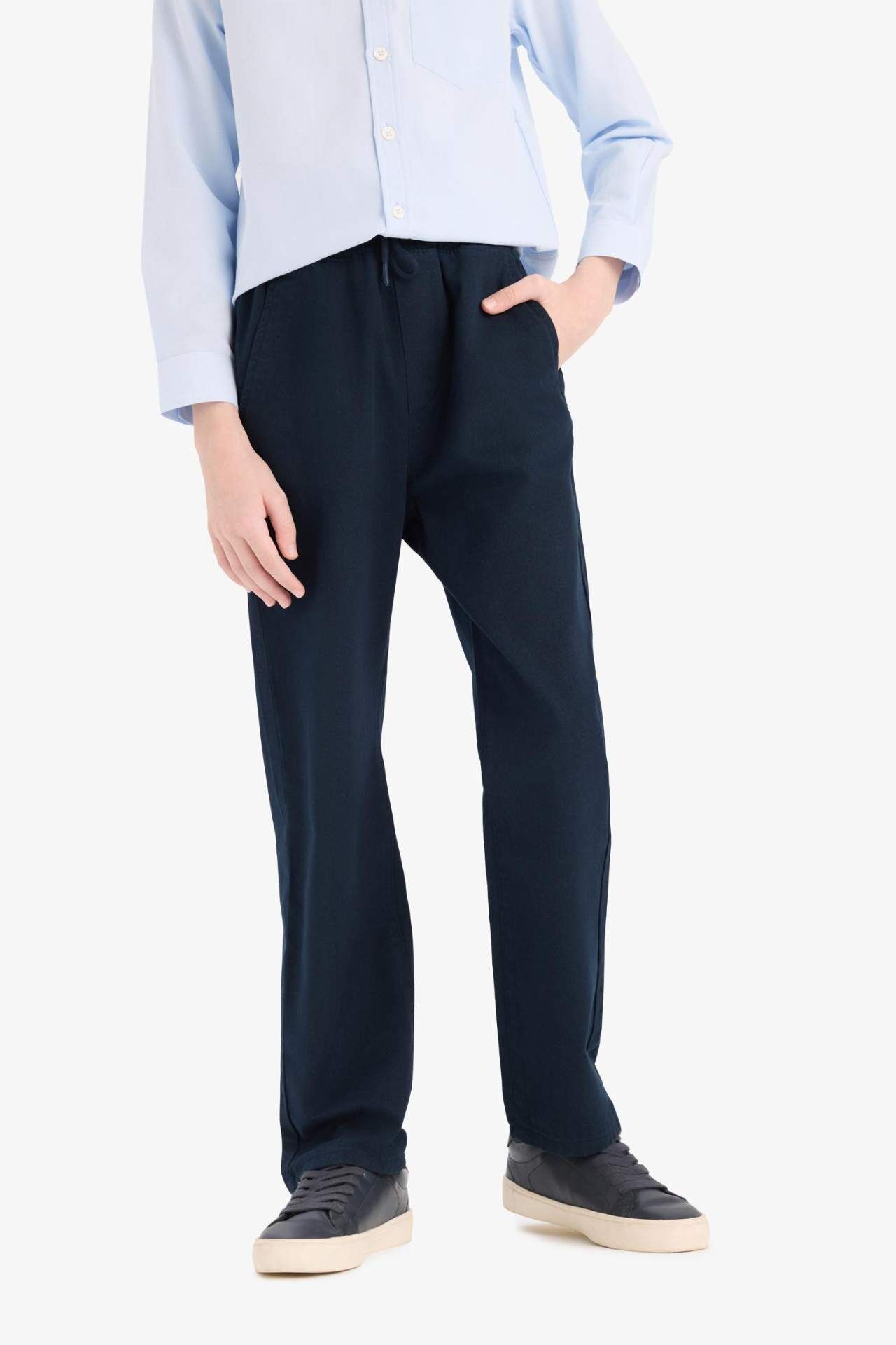 Erkek Çocuk Düz Paça Basic Düz Gabardin Pantolon