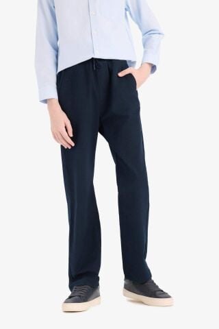 Erkek Çocuk Düz Paça Basic Düz Gabardin Pantolon