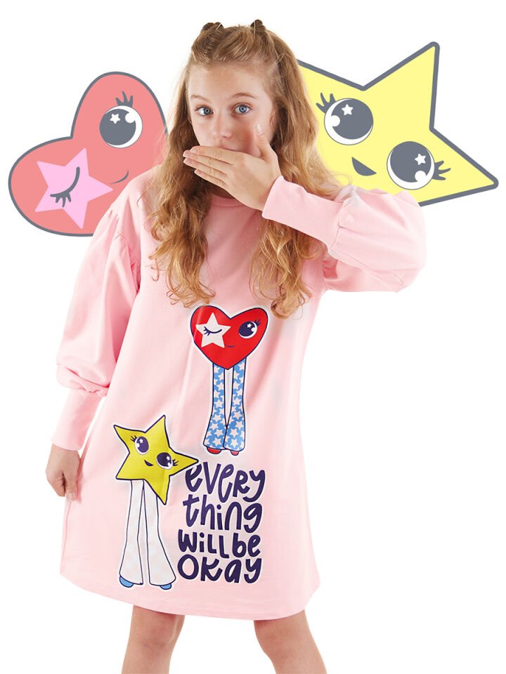 Fancy Kız Çocuk Elbise 6 Y - Pembe