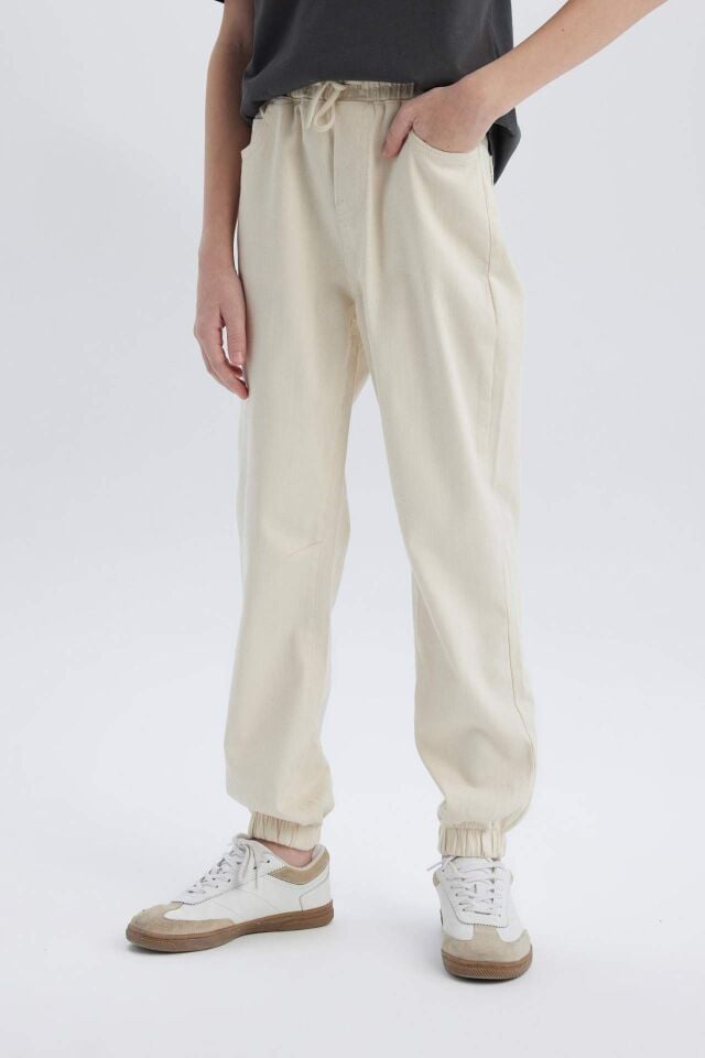 Erkek Çocuk Jogger Fit Standart Paça Gabardin Pantolon