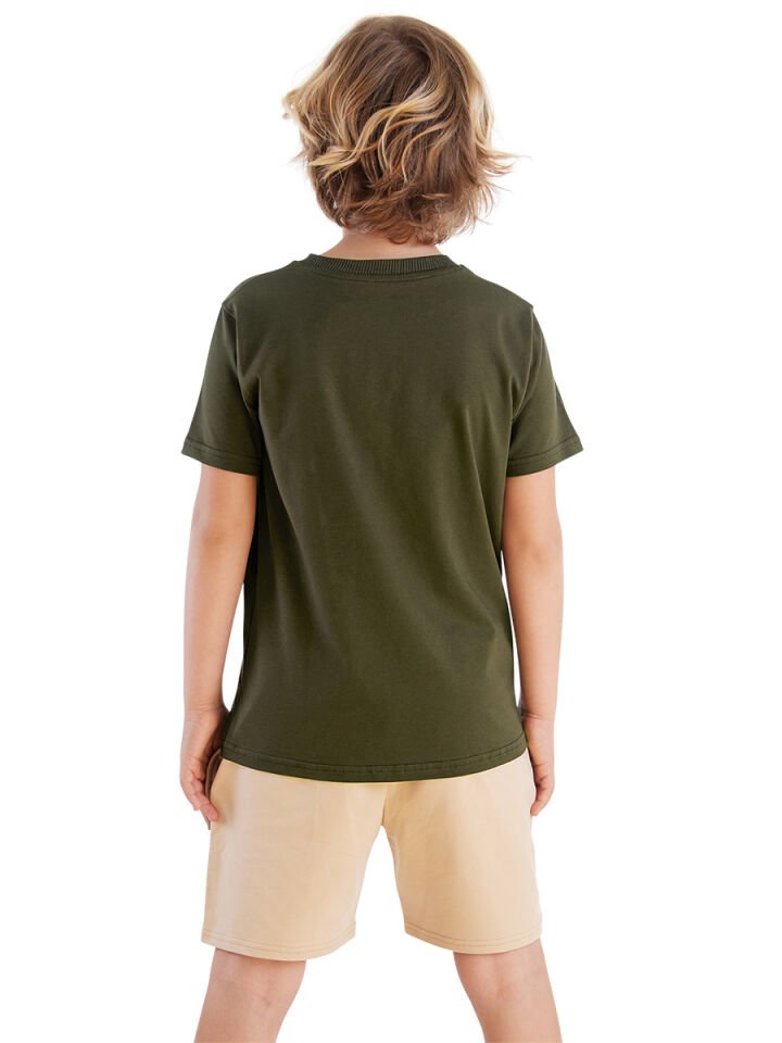 Rhino Erkek Çocuk T-shirt Şort Takım 9 Y - Haki