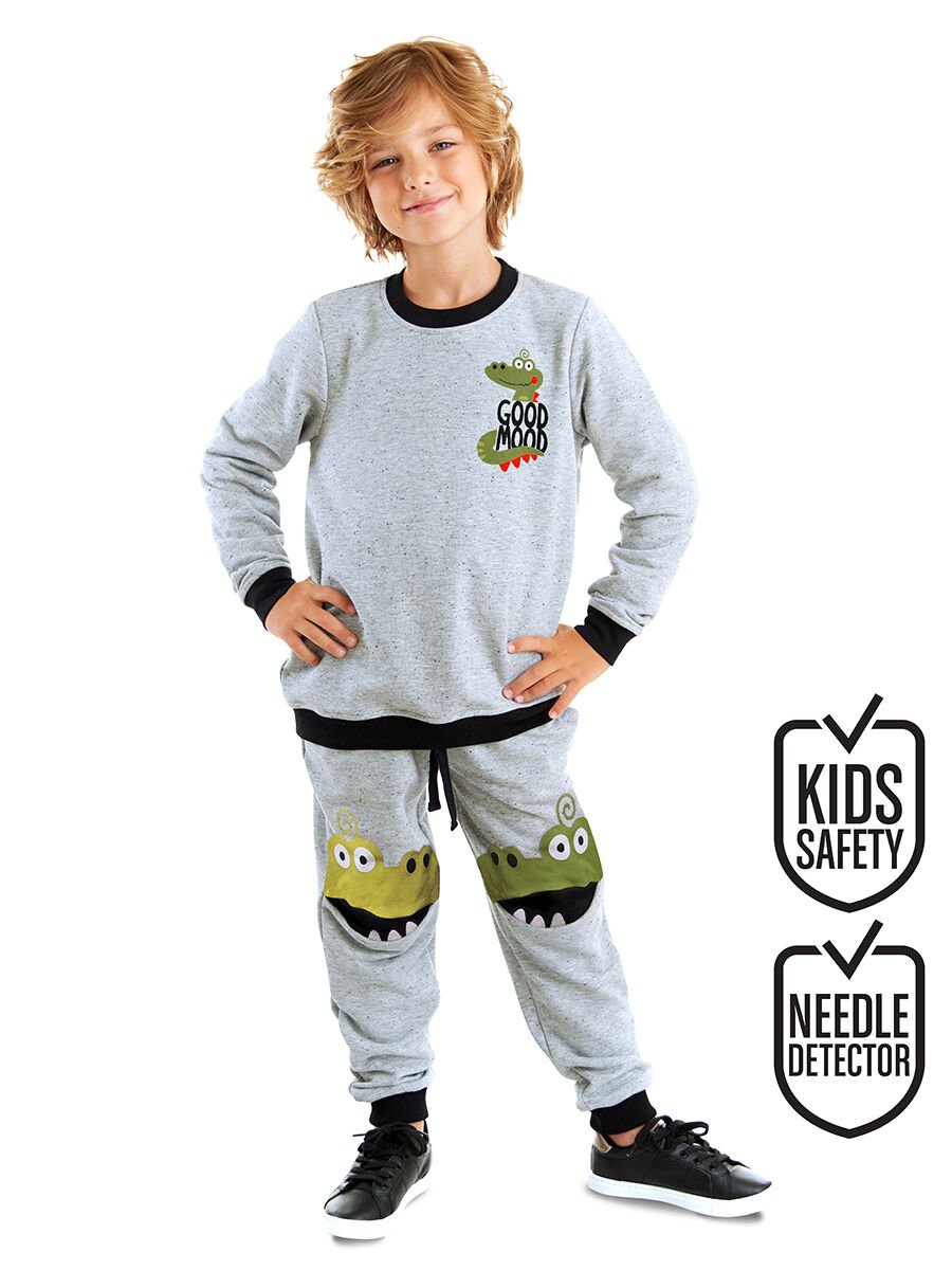 Croco Erkek Çocuk Eşofman Takım 6 Y - Gri