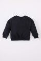 Kız Bebek Bisiklet Yaka Baskılı İçi Yumuşak Tüylü Sweatshirt