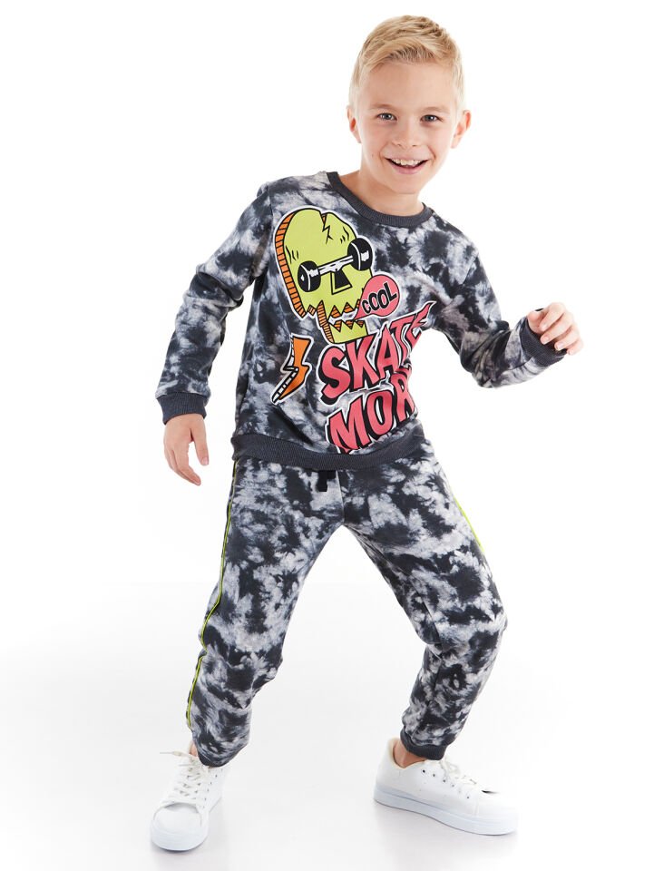 More Skate Erkek Çocuk Eşofman Takım 3 Y - Gri