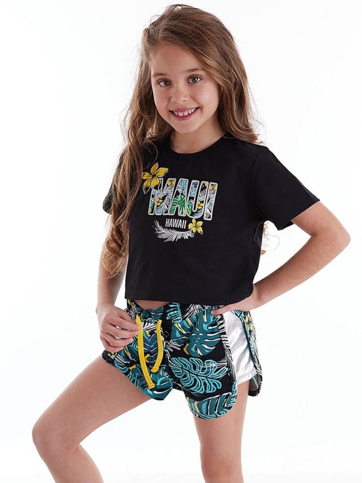 Maui Kız Çocuk Crop Top Şort Takım