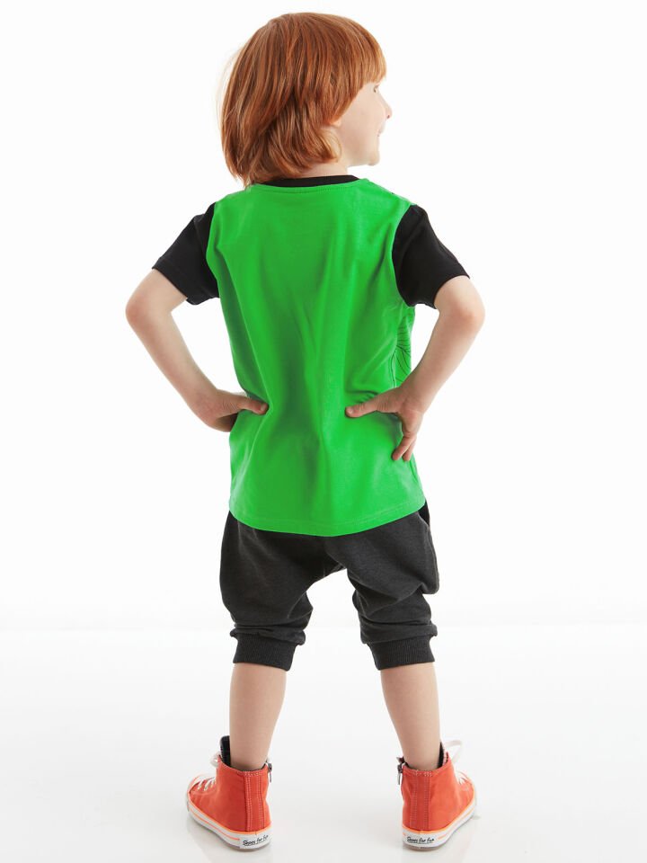 Jr Leo Erkek Çocuk T-shirt Kapri Şort Takım
