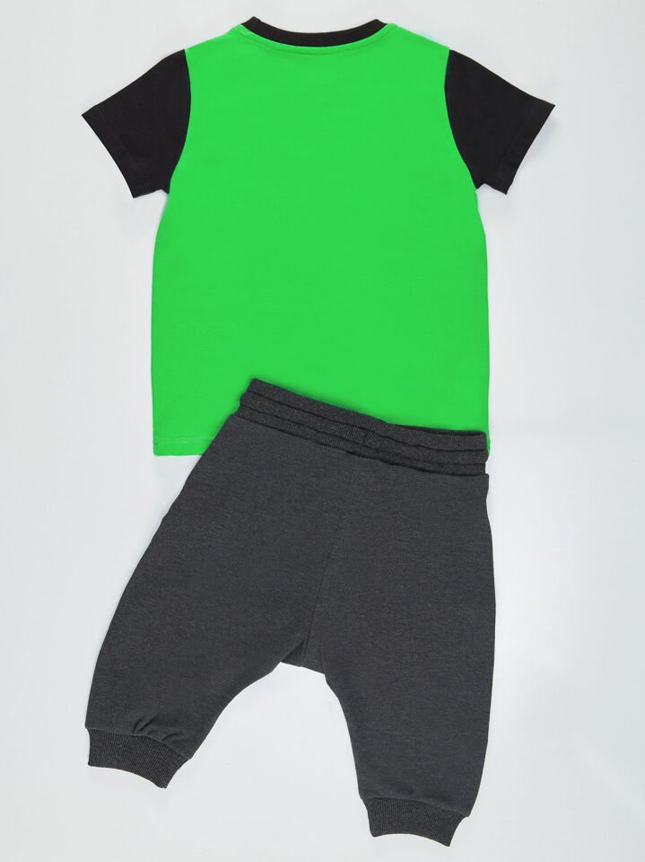 Jr Leo Erkek Çocuk T-shirt Kapri Şort Takım
