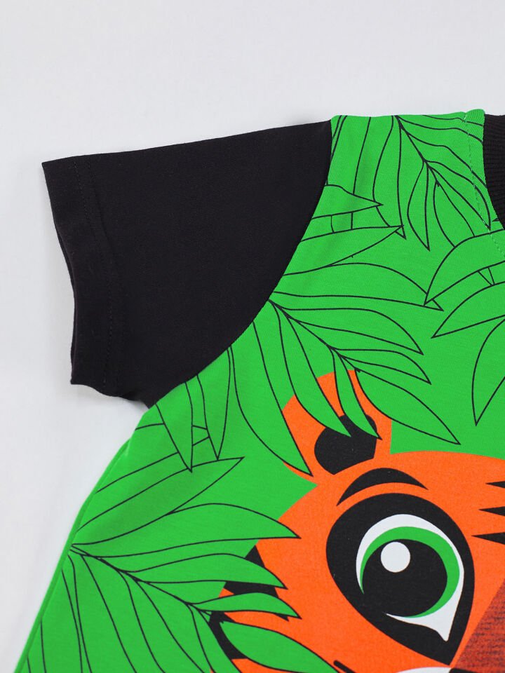 Jr Leo Erkek Çocuk T-shirt Kapri Şort Takım