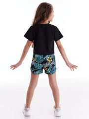 Maui Kız Çocuk Crop Top Şort Takım 3 Y - Siyah