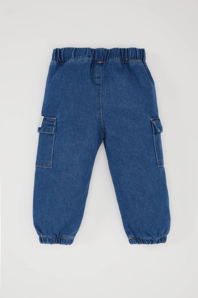 Erkek Bebek Esnek Bantlı Paça Jean Pantolon