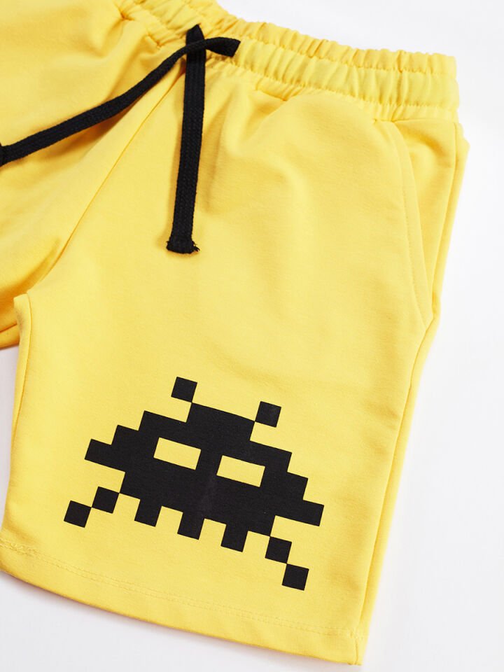 Pixel Monsters Erkek Çocuk T-shirt Şort Takım