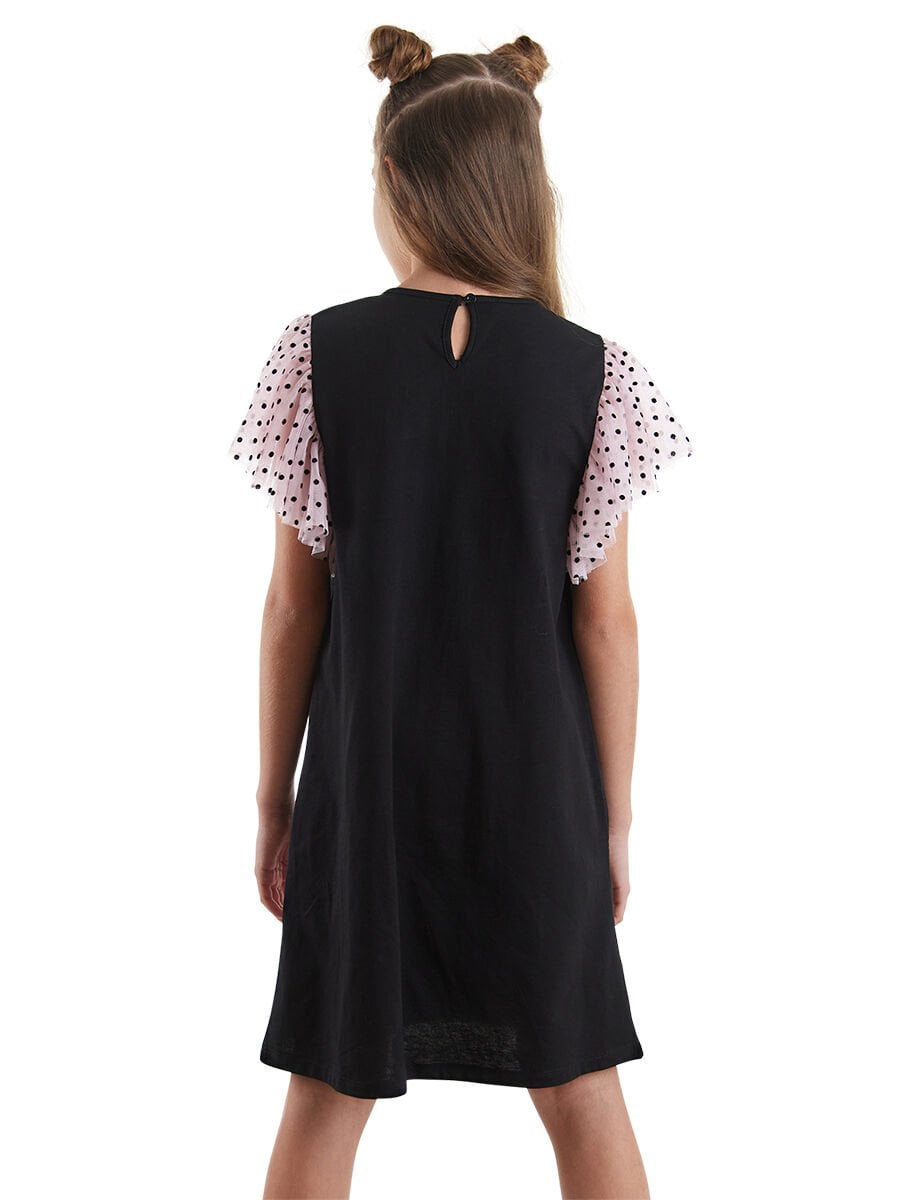 Zarif Kuğu Kız Çocuk Tüllü Elbise