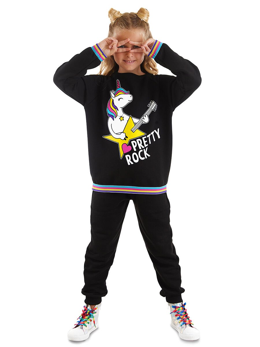 Rock Unicorn Kız Çocuk Eşofman Takım