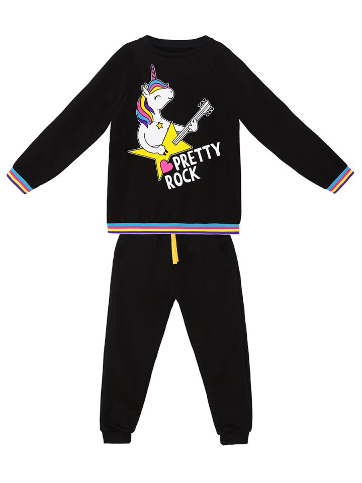 Rock Unicorn Kız Çocuk Eşofman Takım