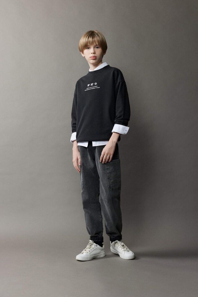 Erkek Çocuk Jogger Fit Jean Pantolon