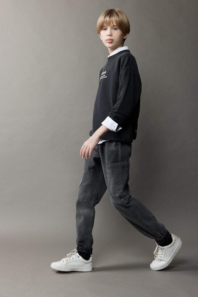 Erkek Çocuk Jogger Fit Jean Pantolon