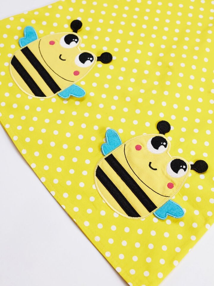 Puanlı Arılar Kız Çocuk Elbise