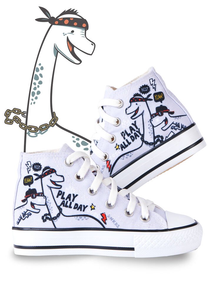 Play Allday Erkek Çocuk Sneakers Spor Ayakkabı 26 N - Gri
