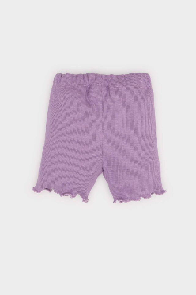 Kız Bebek Fitilli Kaşkorse Beli Lastikli Şort