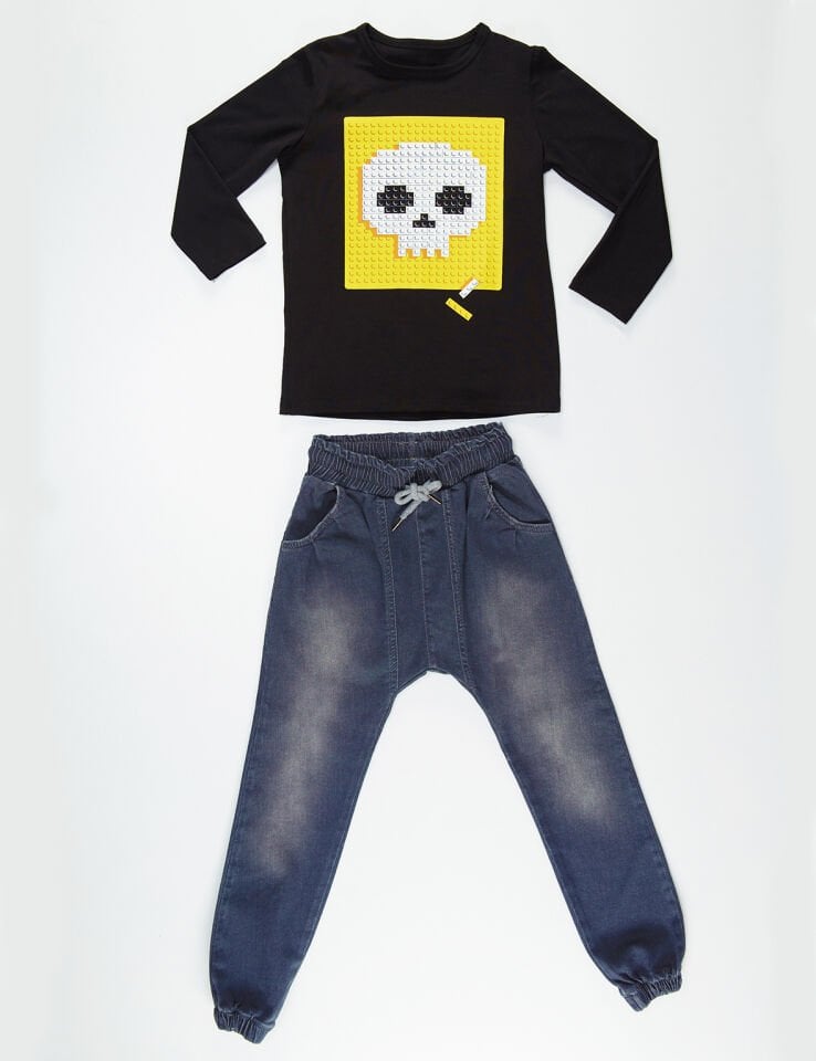 Oyuncu Erkek Çocuk T-shirt Denim Pantolon Takım