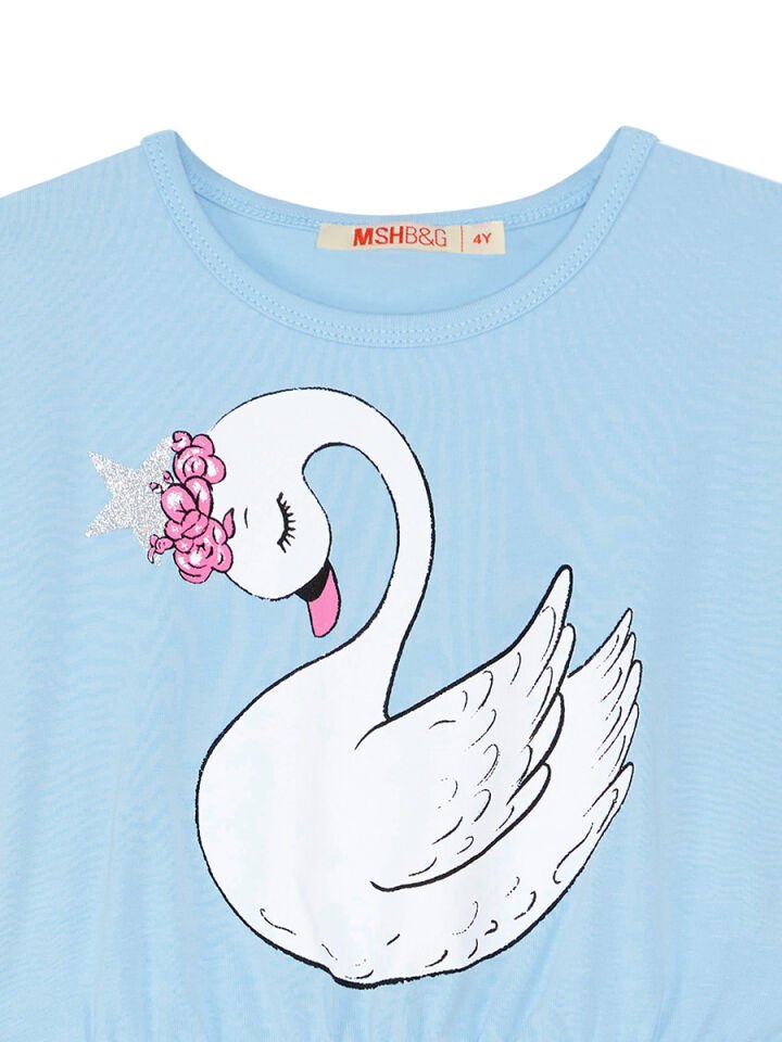 Yıldız Kuğu Kız Çocuk Tüllü Elbise