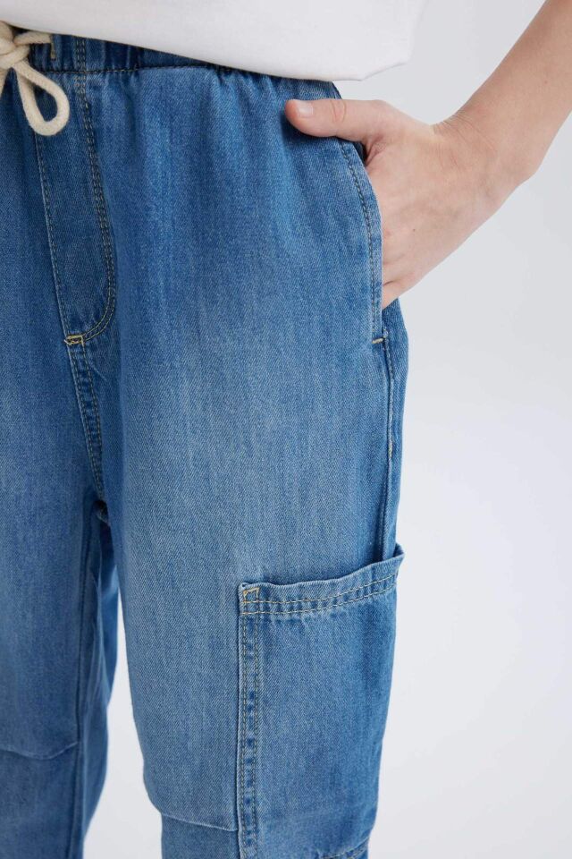 Erkek Çocuk Paraşüt Jean Pantolon