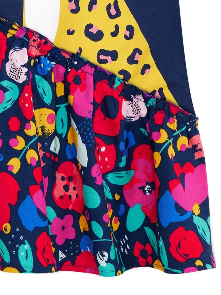 Süslü Leo Kız Çocuk Elbise