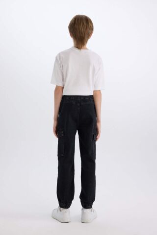 Erkek Çocuk Kargo Fit Jean Pantolon