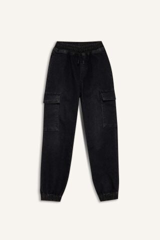 Erkek Çocuk Kargo Fit Jean Pantolon