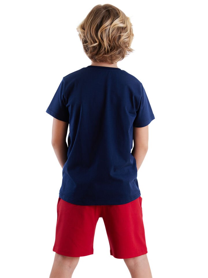 Crusher Erkek Çocuk T-shirt Şort Takım 10 Y - Lacivert