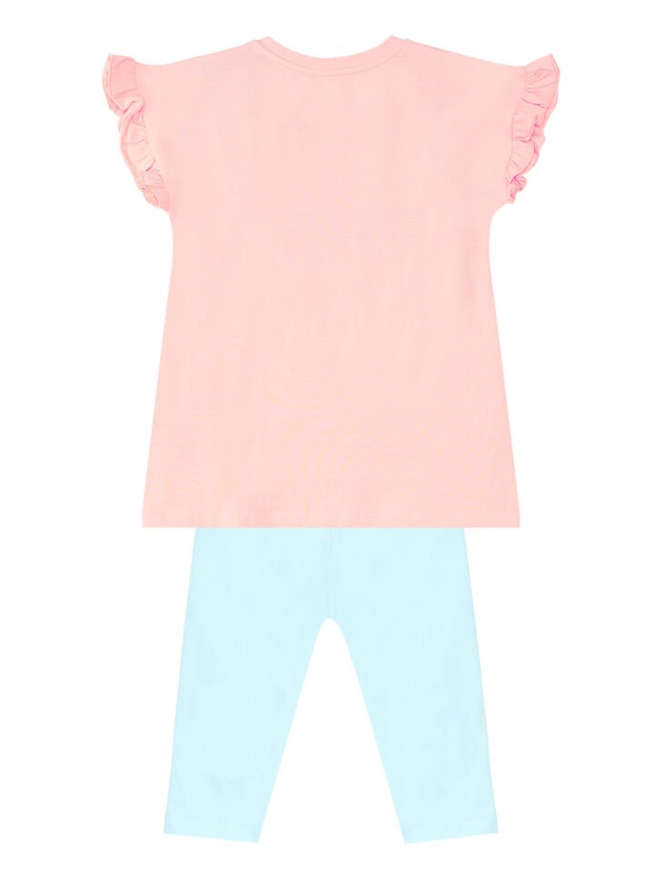 Uğur Böceği Kız Çocuk Tunik Tayt Takım