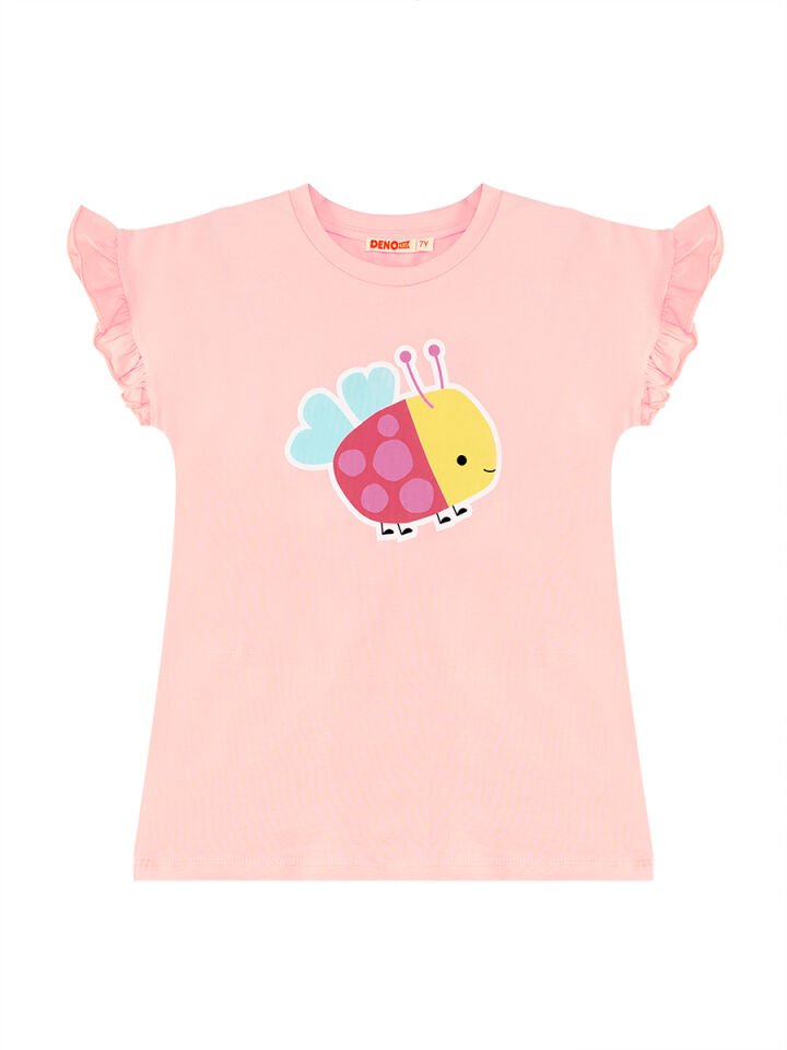 Uğur Böceği Kız Çocuk Tunik Tayt Takım