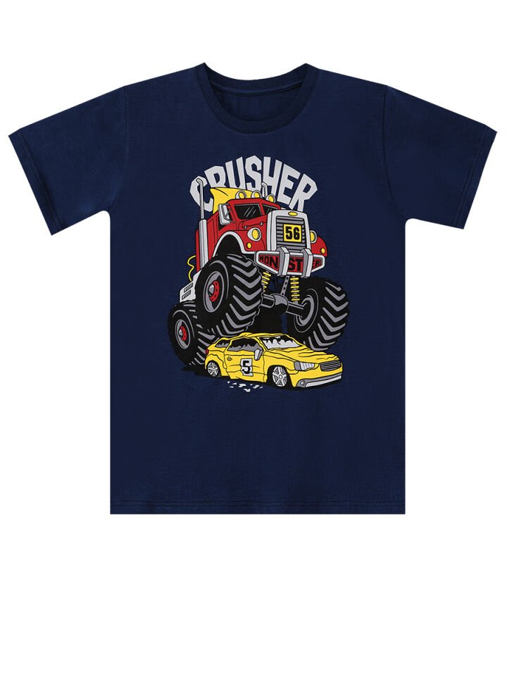 Crusher Erkek Çocuk T-shirt Şort Takım 6 Y - Lacivert