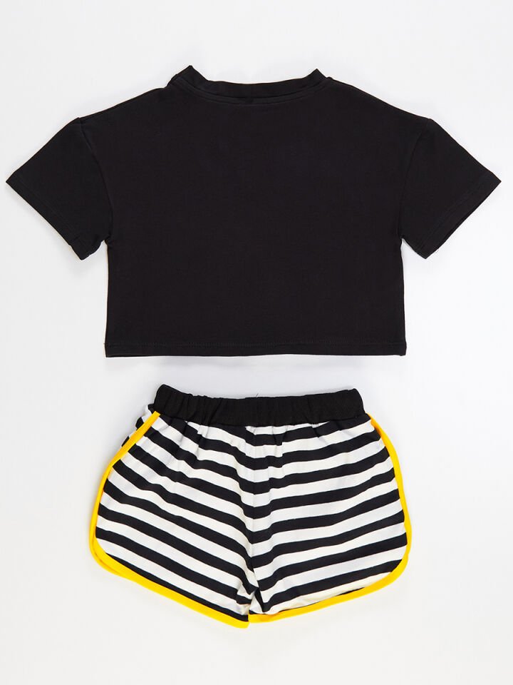 Lolycorn Kız Çocuk Crop Top Şort Takım