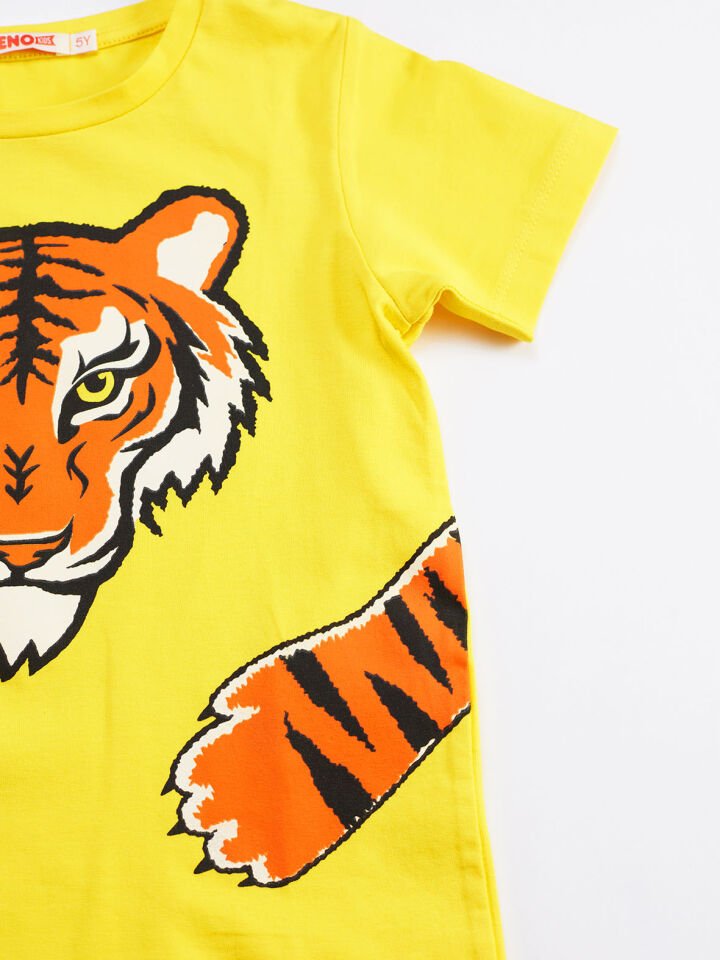 Kaplan Pençesi Erkek Çocuk T-shirt Şort Takım