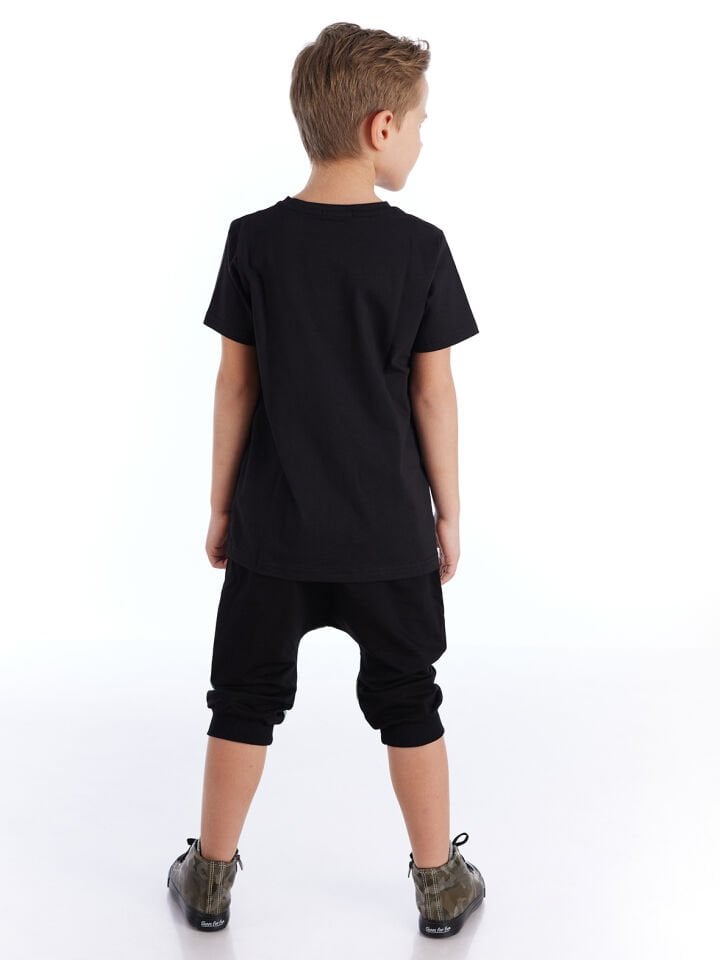 Pixel Tiger Erkek Çocuk T-shirt Kapri Şort Takım
