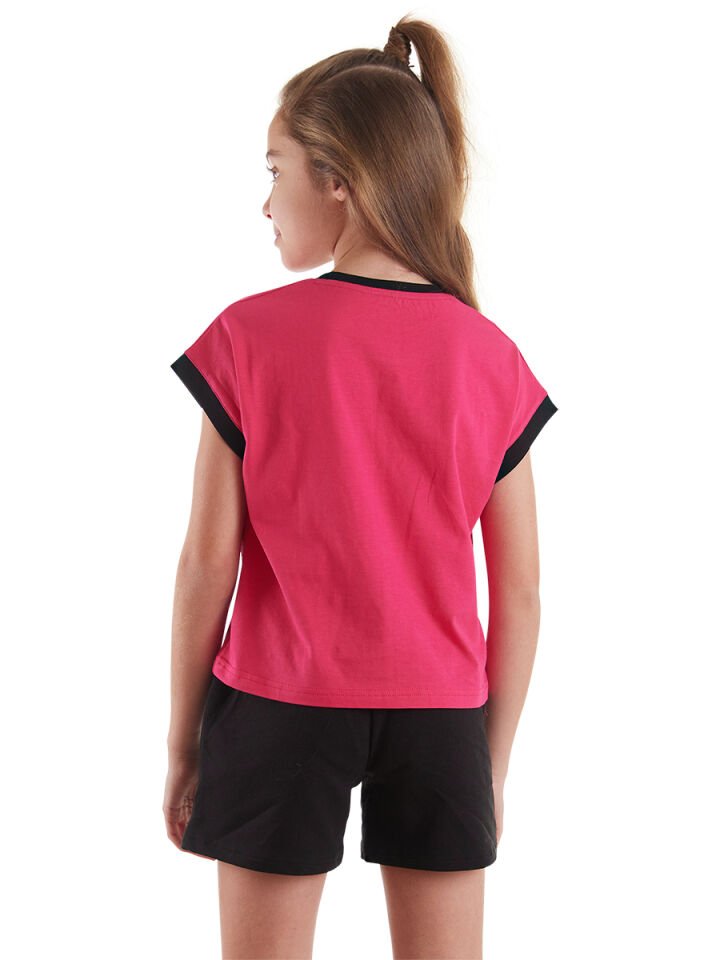 Wild And Free Kız Çocuk T-shirt Şort Takım 7 Y - Pembe