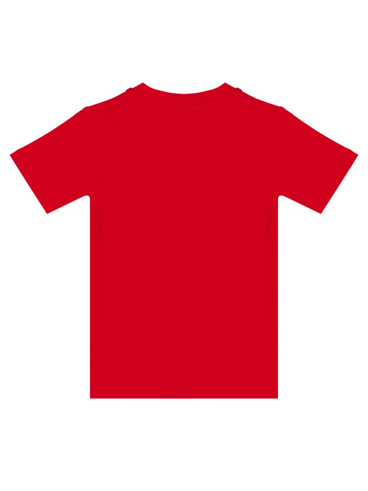 Dino Kamuflaj Erkek Çocuk T-shirt Kapri Şort Takım 5 Y - Kırmızı, Gri
