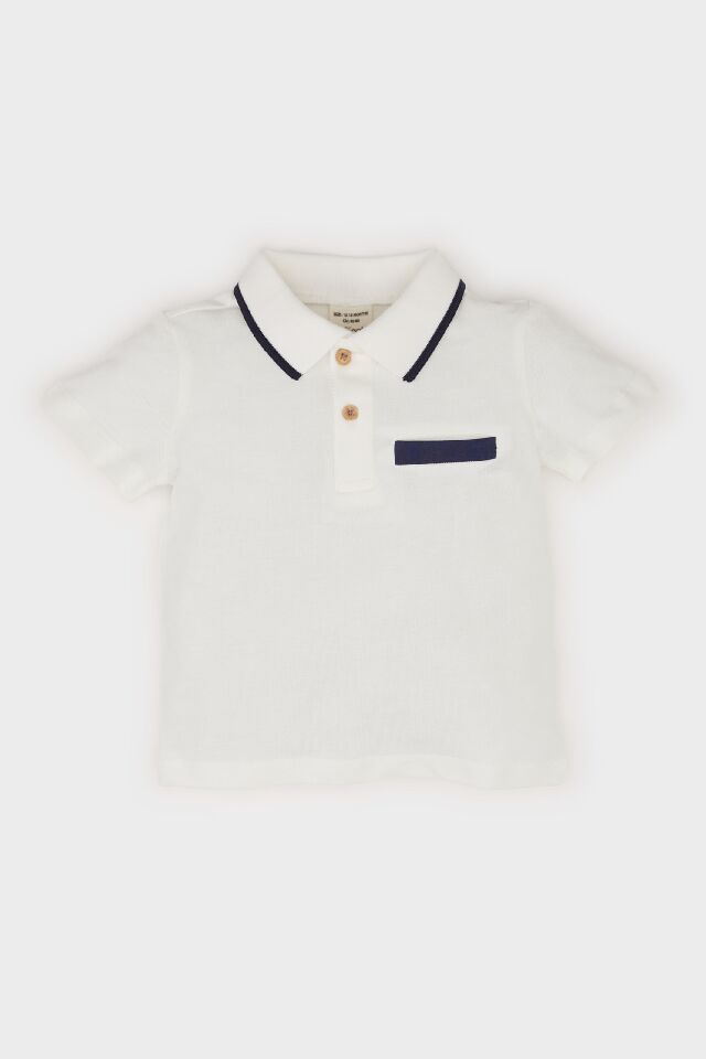 Erkek Bebek Pike Kısa Kollu Polo Tişört