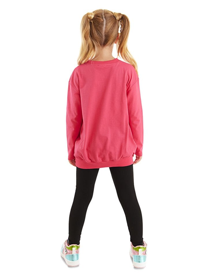 Kanka Kediler Kız Çocuk T-shirt Tayt Takım