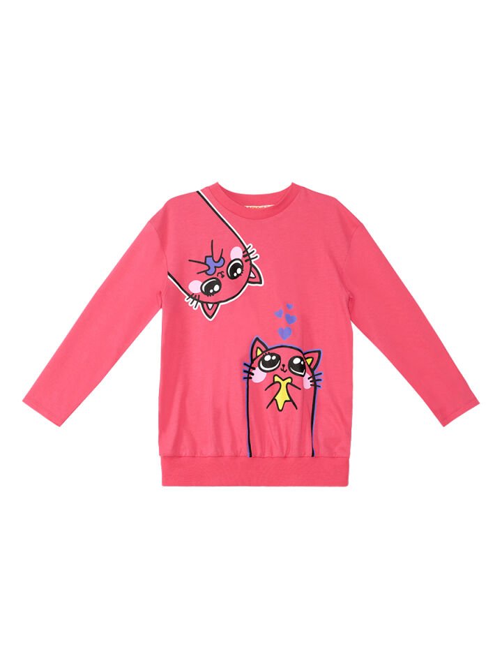 Kanka Kediler Kız Çocuk T-shirt Tayt Takım 8 Y - Pembe