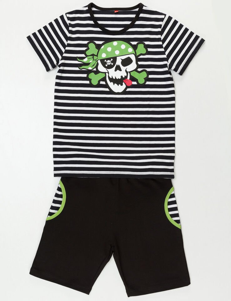 Green Pirate Erkek Çocuk T-shirt Şort Takım