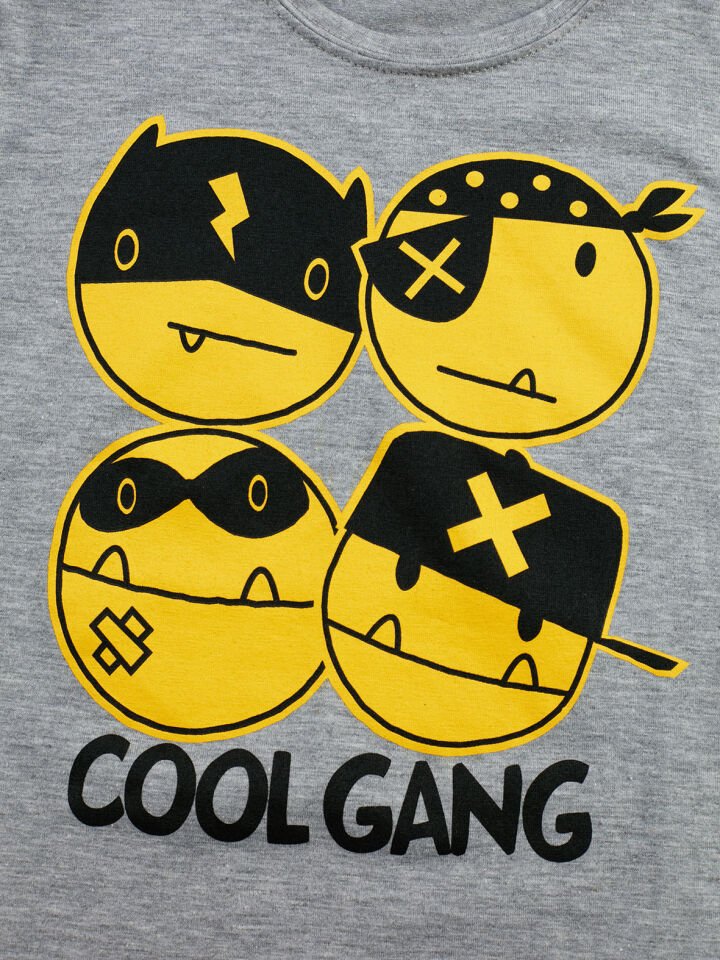 Cool Gang Erkek Çocuk T-shirt Pantolon Takım 6 Y - Gri, Siyah