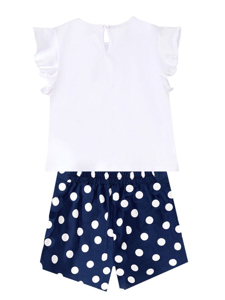 Sim Unicorn Kız Çocuk T-Shirt Poplin Şort Takım