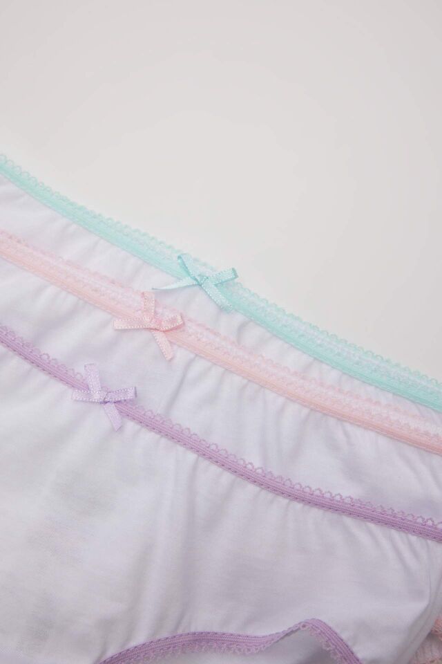 Kız Çocuk 3'lü Slip Külot