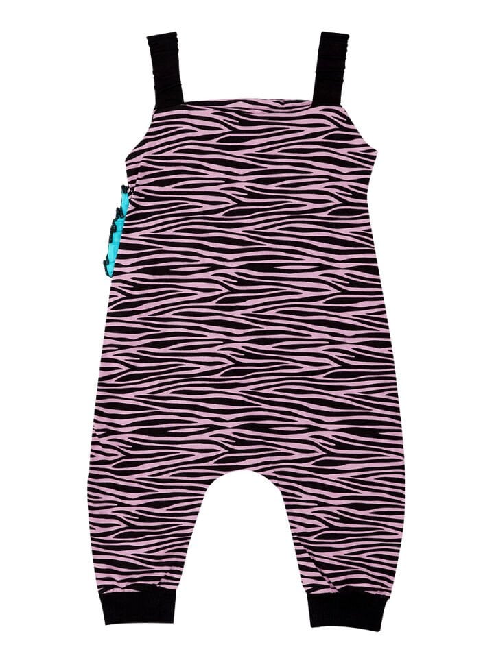 Zebra Fırfırlı Kız Çocuk Tulum
