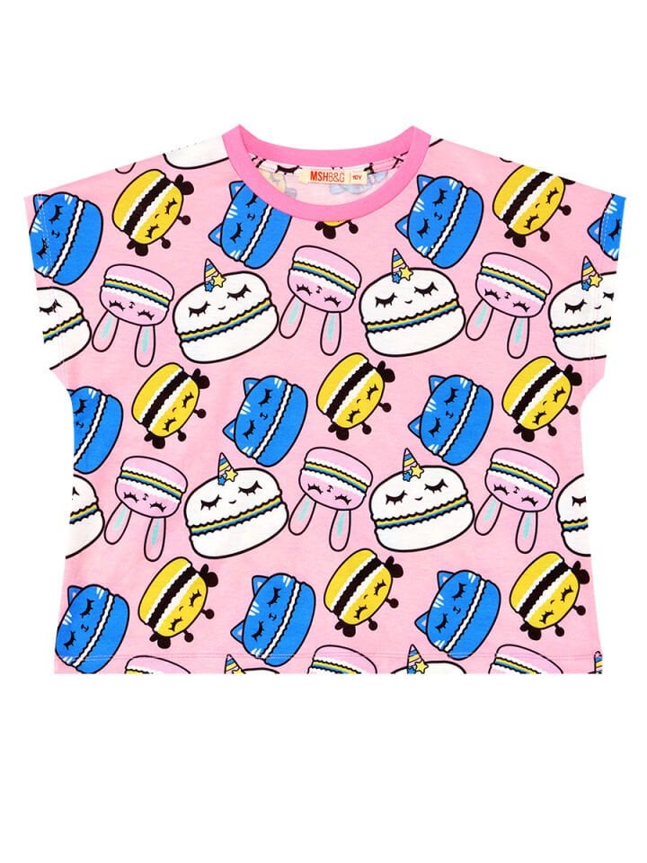 Tatlı Kurabiyeler Kız Çocuk T-shirt Şort Takım