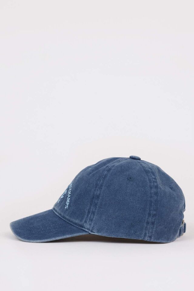 Erkek Çocuk Nakışlı Jean Cap Şapka