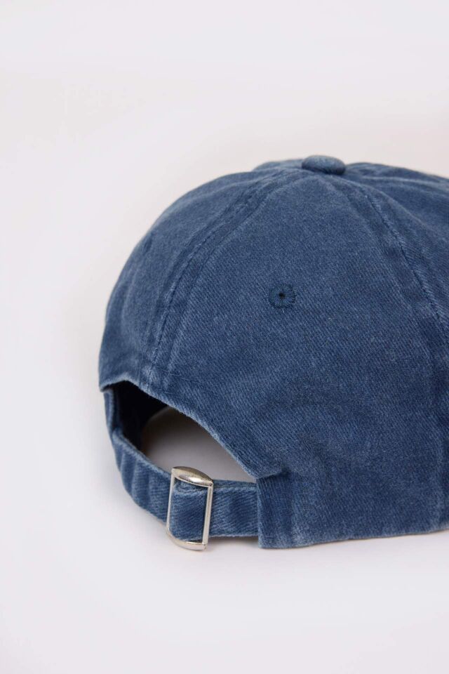 Erkek Çocuk Nakışlı Jean Cap Şapka